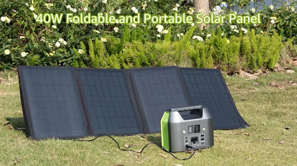 OEM 40W Monocrystalline Camping Power Station Charger Portable Flexible Solar Panel Foldable for Outdoor Solar Panel Charger