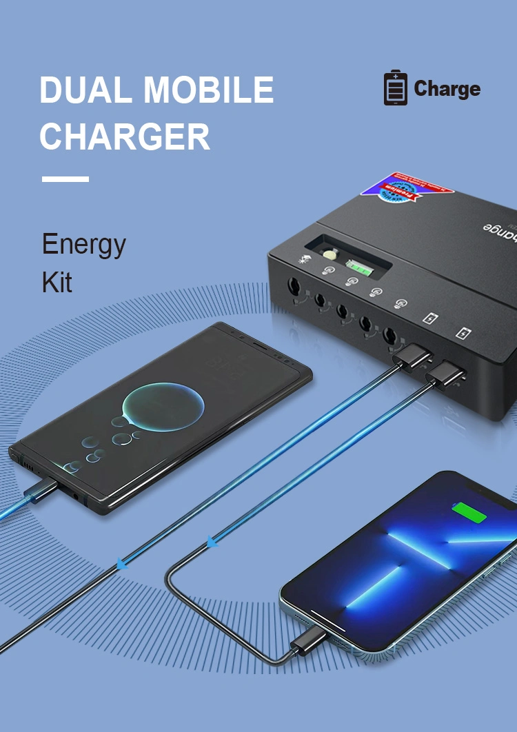 Lighting Global Solarchange 10W/20W Solar Home System with Solar Panel Light Kit for Rwanda/Ethiopia/Nigeria Market (SC-810/SC-820)