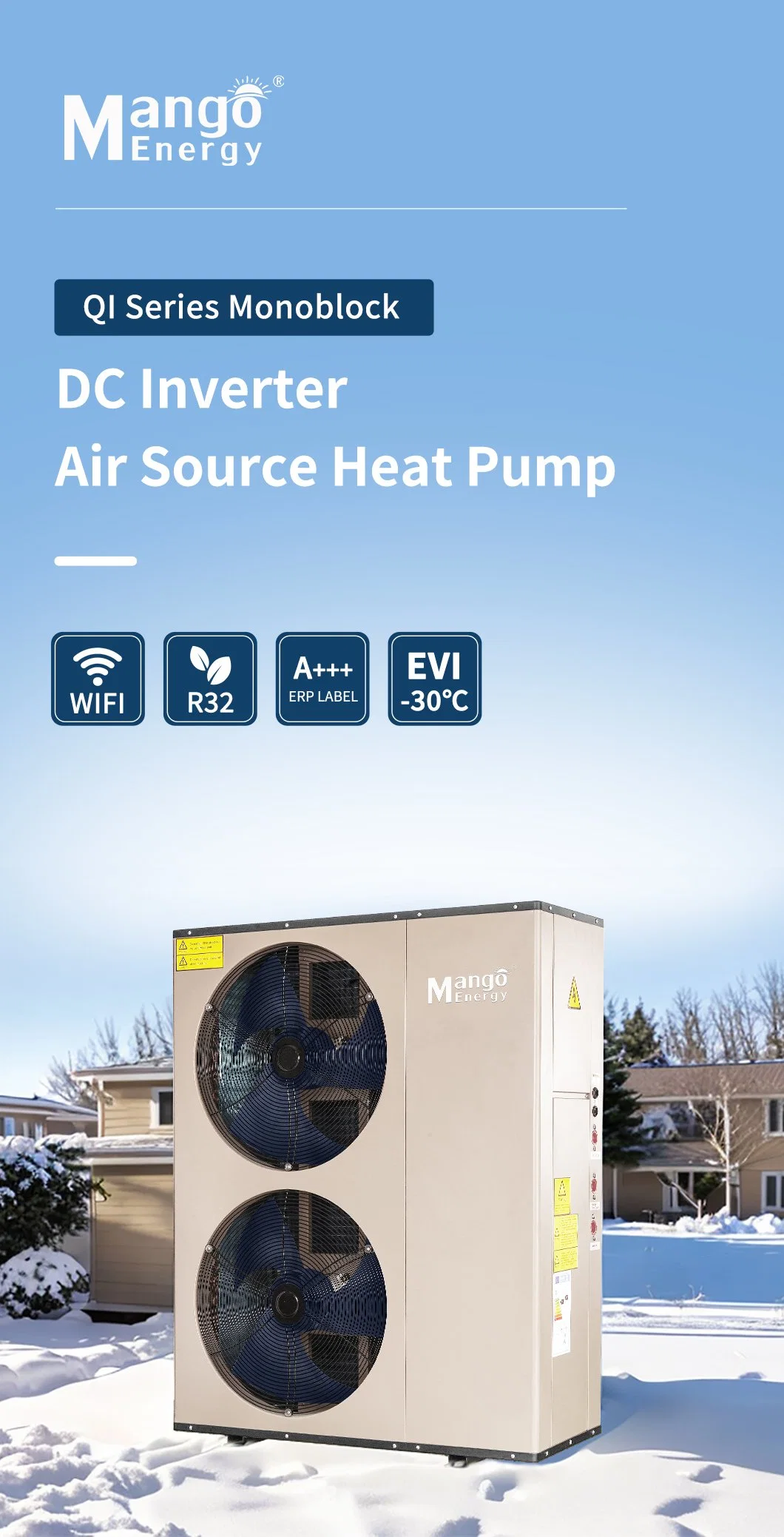 a+++ ERP Air to Water Heat Pump High Cop Heating Cooling Hot Water Heater Solar Panels