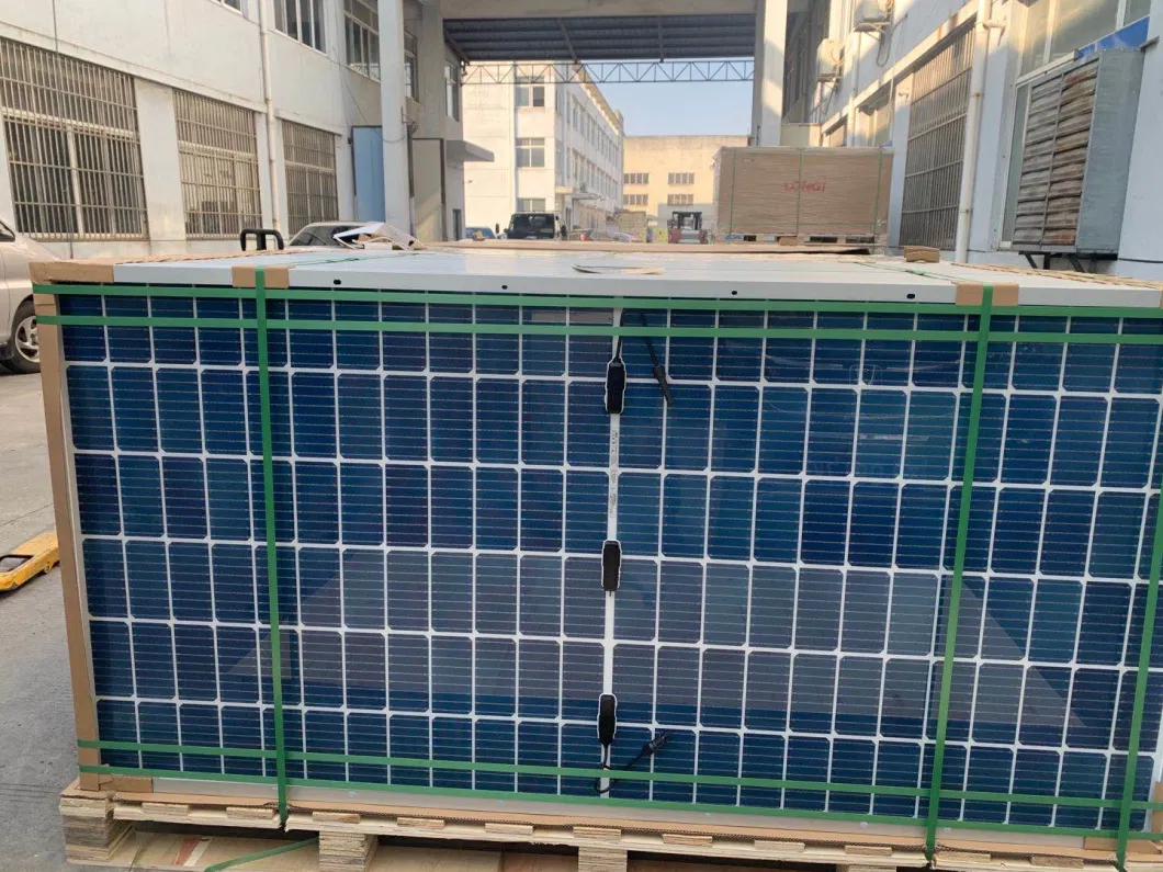 Longi Solar Power Grade a Double Glass High Capacity 520W, 525W, 530W, 535W, 540W Bifacial Mono Solar Panel for Solar System