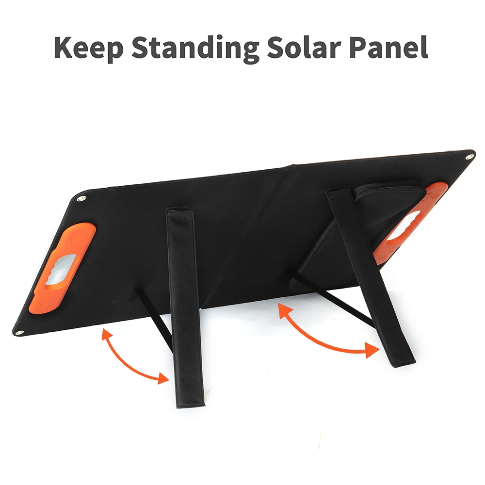 Camping 80W 5V/12V/18V ETFE Surface Portable Foldable USB Type-C Solar Panel