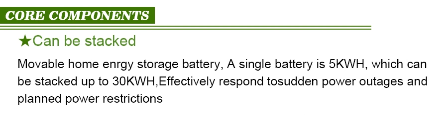 Stackable Lithium Ion Battery with Hybird Inverter 15kw 20kw Solar Batteries for Home