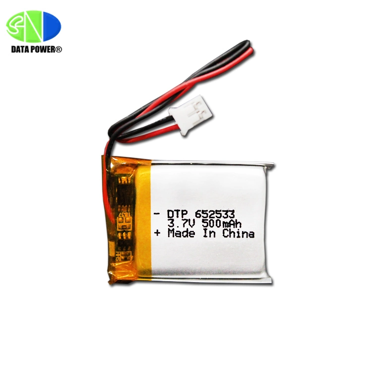 3.7V 500mAh Custom Lithium Polymer Battery 1.85wh Lipo Battery Lithium Ion Battery for Quadcopter