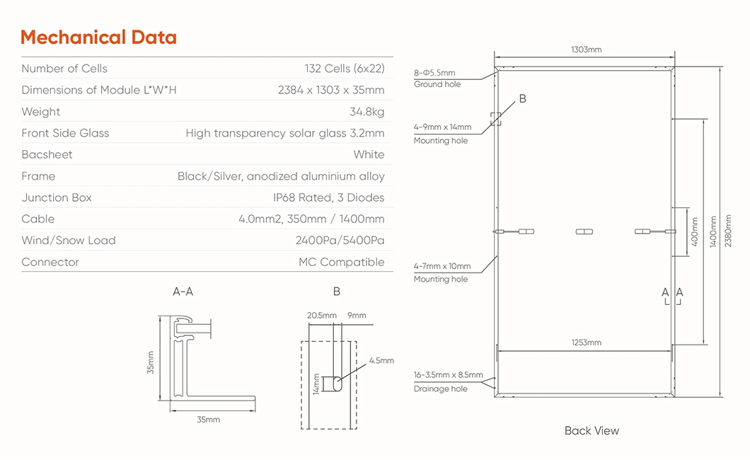 Mate Monocrystalline Solar Panel 500W 600W 700W Solar Panel High Capacity Wholesale Price