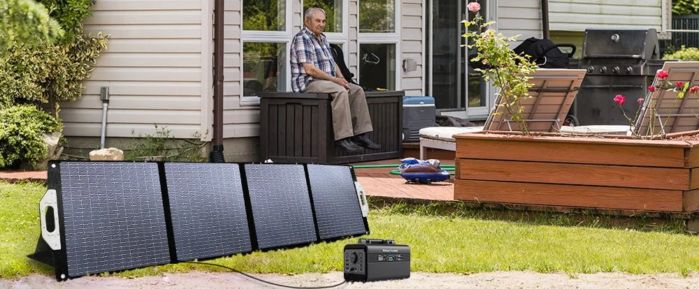 IP67 Waterproof 100W 200W 400W Portable Foldable Solar Panel for Camping Power Station Balcony Energy Storage