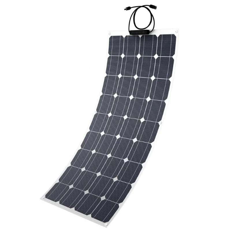 100 Watt Monocrystalline Flexible Solar Panels Charger Solar Panel Home for Boat Garden Car LED Light