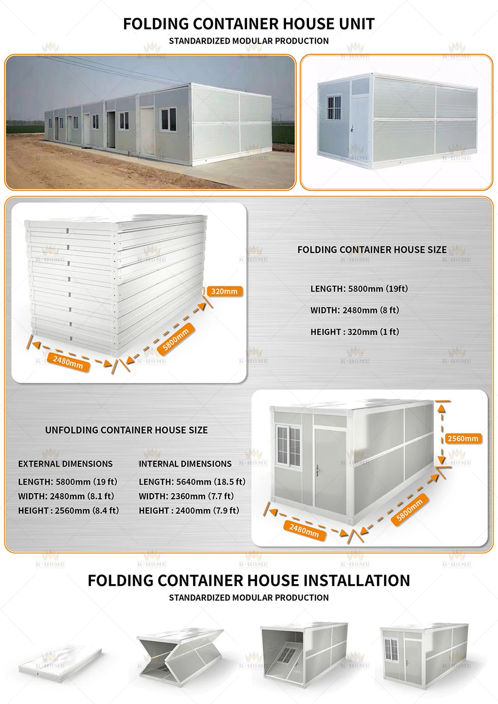 Eco-Friendly Prefabricated Foldable Modular Homes