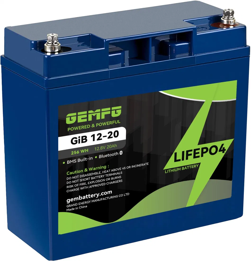 GEM 12V18AH20AH35AH Lithium Ion Battery Lifepo4 Battery for Golf-Car/UPS/Emergency-Lighting/Power-Inverter/Forklift