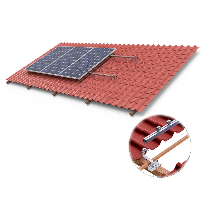 Fast Installation Tile Roof Solar Mounting System Solar Panel Bracket Tile Fixture Bracket Roof Mounting System