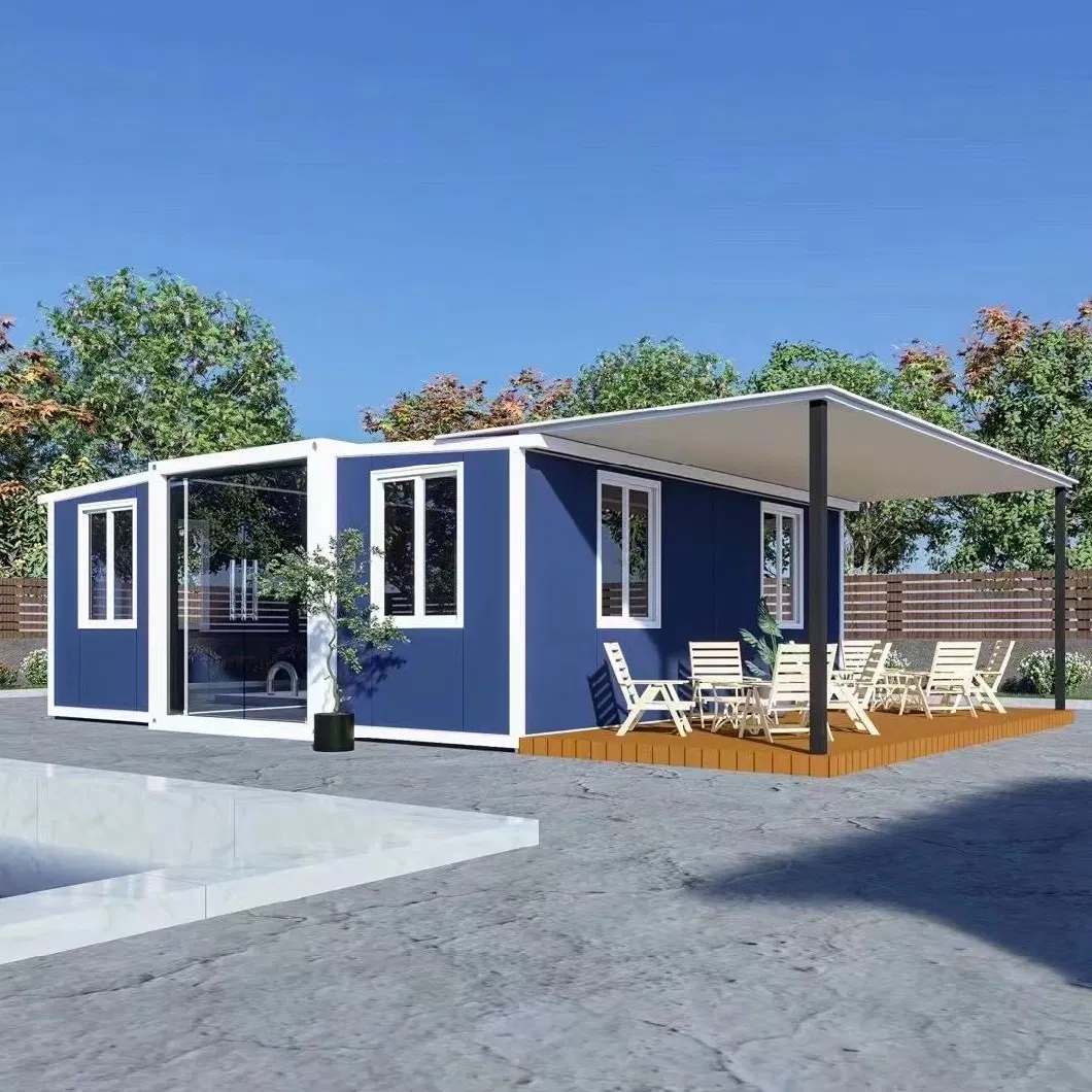 20FT/40FT Expandable Prefab House Villa Smart 2 Bedrooms Prefab Container Home