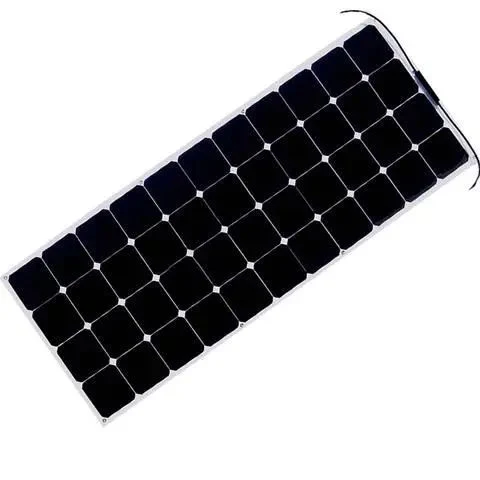 100 Watt 12 Volt 110W 120W Monocrystalline Semi-Flexible Bendable Mono off-Grid Charger Flexible Solar Panel for Marine RV Cabin Van Car Uneven Roof Surfaces