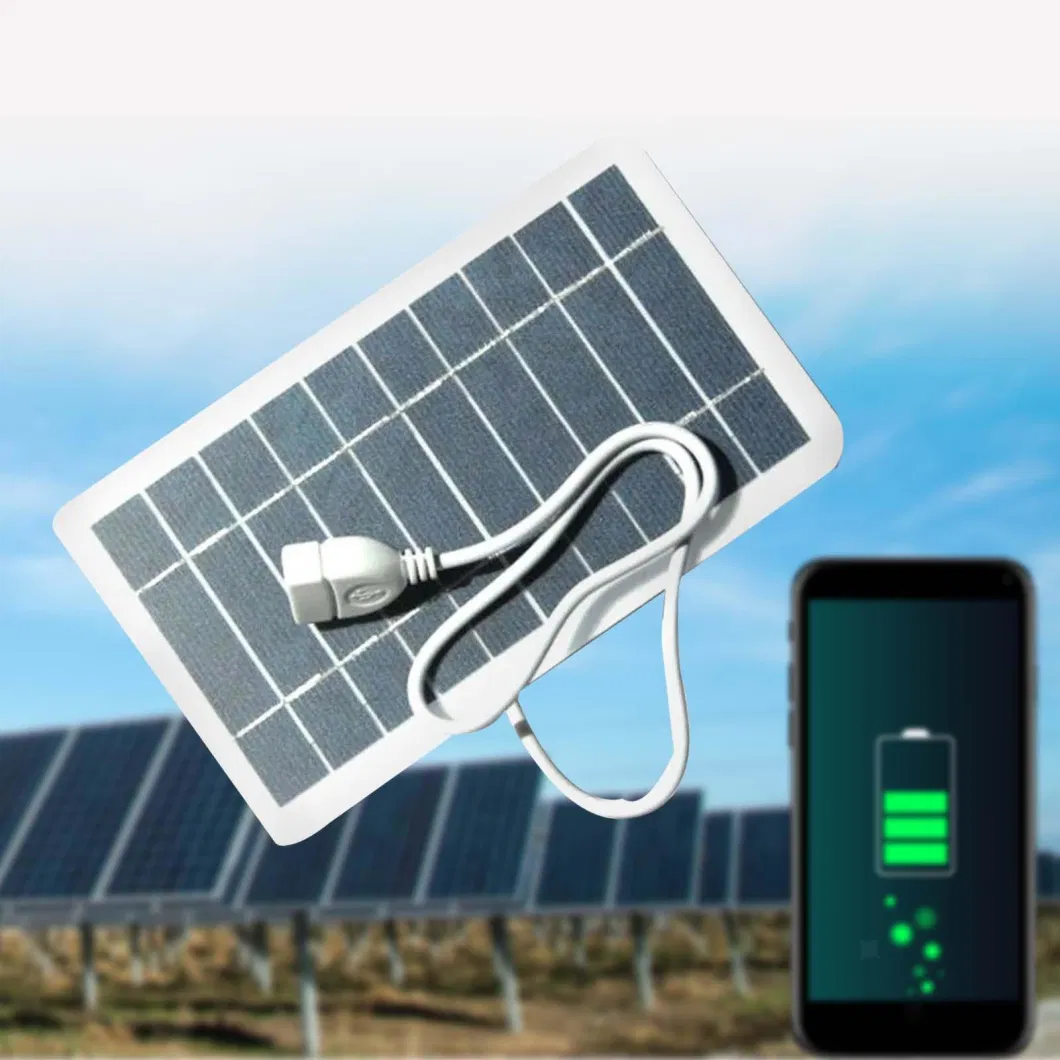 Mini Monocrystalline Customized Small Size 1W 2W 3W 5W 6W to 10W Solar Panel with USB Mobile Phone Mobile Power