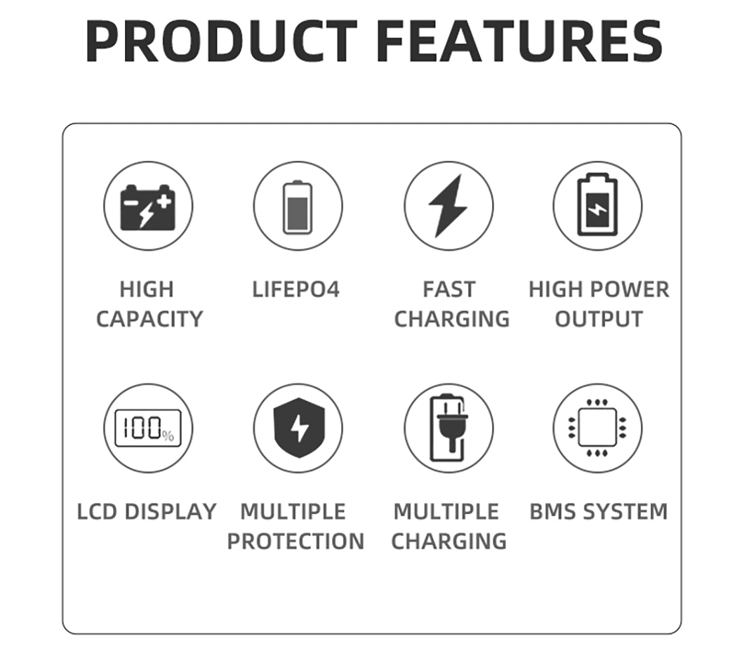 Lithium Solar Battery 5kwh Lithium Battery All-in-One Home Solar Energy Storage System Power Station with Inverter