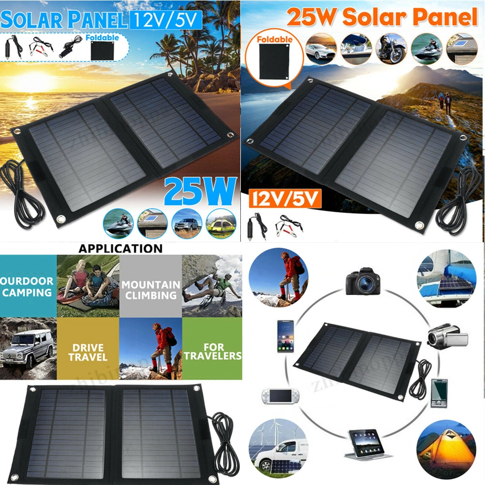 Hot 20W Car Battery Charger Mobile Charger Portable Foldable Flexible Solar Panel Bag