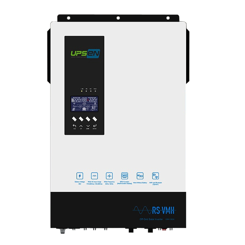 Hybrid Solar Inverter 3kw 5kw Max 500VDC PV Input 80ampt MPPT Charger Controller Compatiable with Solar Gel Battery Lithium Battery LiFePO4 Battery