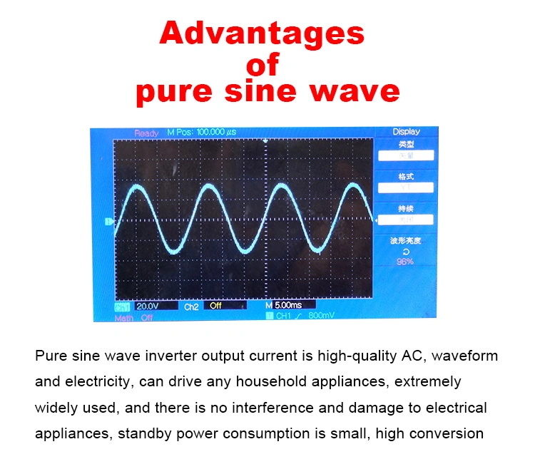 DC 12V 24V 48V to AC 110V 220V 230V 3000W Power Inverter Pure Sine Wave