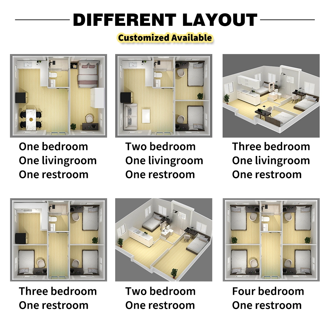 Luxury Prefab Modern Container Homes 20FT 40FT Easy Installed Expanding Residential Villa