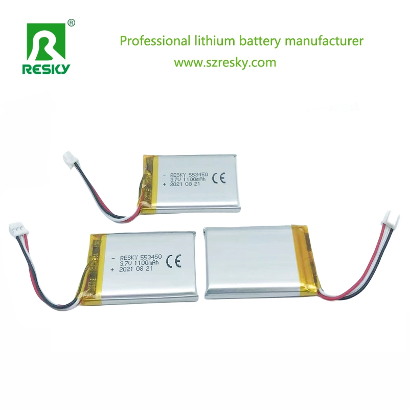 553450 603450 1100mAh 1200mAh 4.08wh Rechargeable Lipo Battery 3.7V Lithium Ion Battery for Emergency Phone