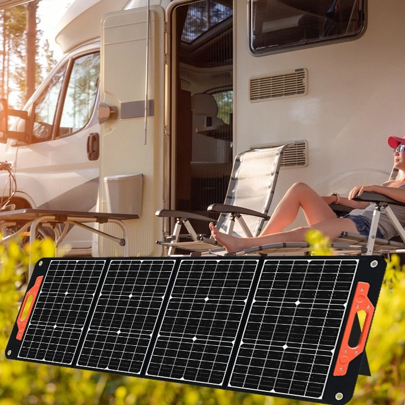 Made in China Small Size Outdoor 200 Watt Solar Panel Energy System Camping USB Monocrystalline Folding 200W Flexible Portable Solar Panel