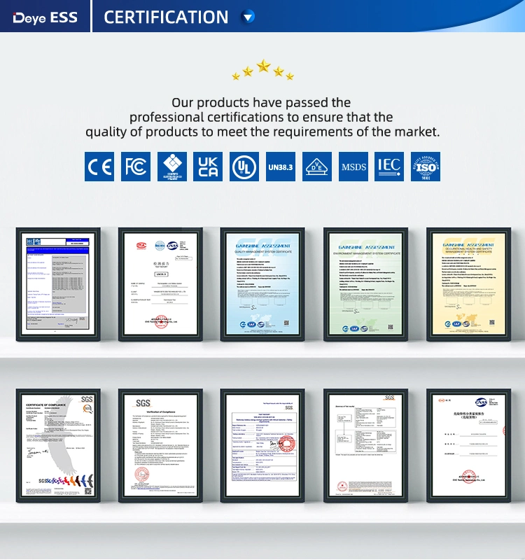 Deye Ess Ai-W5.1 Energy Storage Battery Lithium Ion Battery for Solar Storage