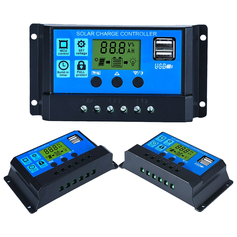 Suyeego New Arrival Solar Charge Controller PWM Solar Charge Controller Solar Panel Controller with 2 USB Connected Device