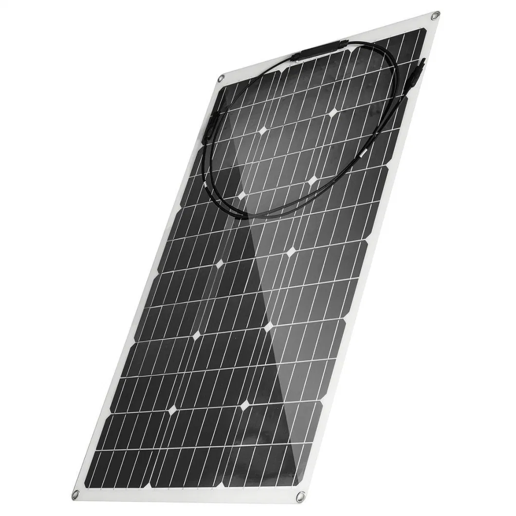 100W Factory Customized 110W/120W/130W/140W/150W Mono Flexible Solar Panels Boat Flexible Solar Panel Black