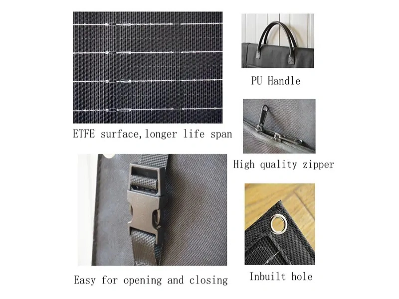 200W Foldable Solar Panel Portable Solar Blanket Solar Panel for Camping Portable Solar Panel Mat