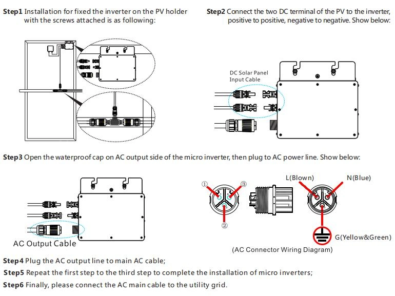 Solar Inverter Smart APP Monitoring Solar Inverter PV Grid-Connected Micro Inverter 600 Watt