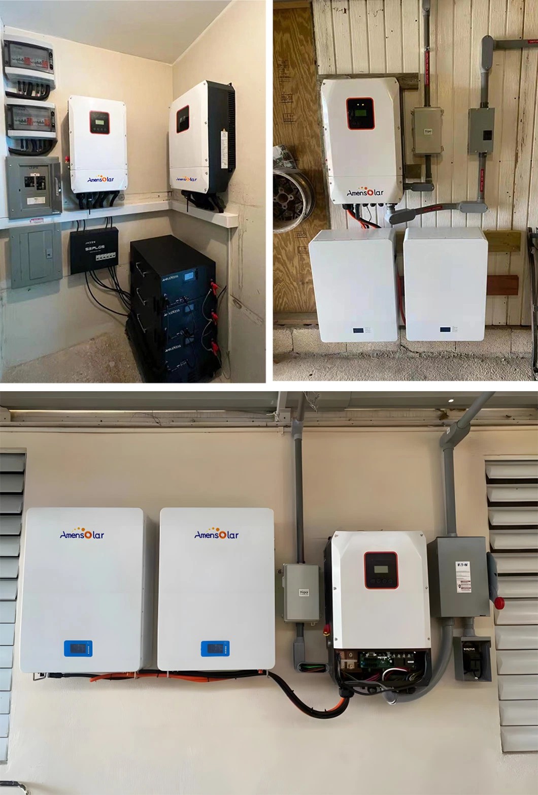 Amensolar High Quality Hybrid Solar Invert 48V 3kw 5kw 5kVA 10kVA 10kw Solaire Wechselrichter 220V/240V 3 Phase off Grid Solar Inverter with MPPT