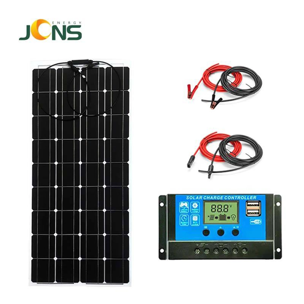 Factory Manufacturer Producer Price PV Panels 100W Monocrystalline Flexible Solar Panel