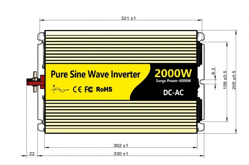 2000W 2000 Watt Home Use Pure Sine Wave Inverter, Car Power Inverter