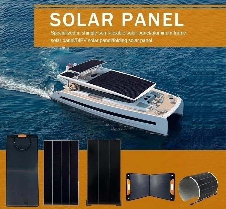 Professional OEM Customize High Quality 100 Watt Flexible Solar Panel Black