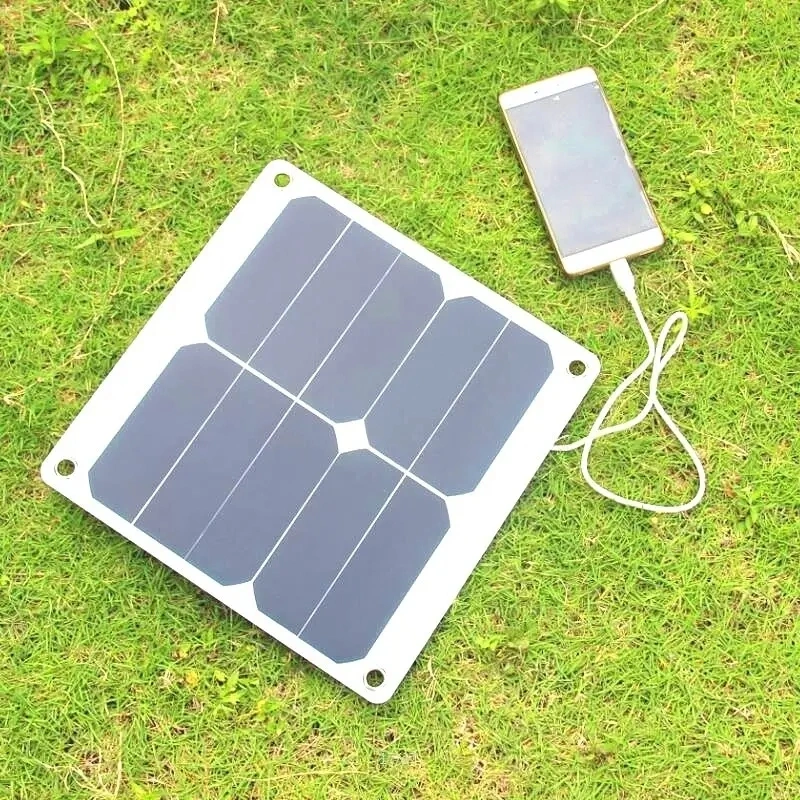 Top1 Sale High Quality Light Weight 10W 5V Portable Solar Panel Charger