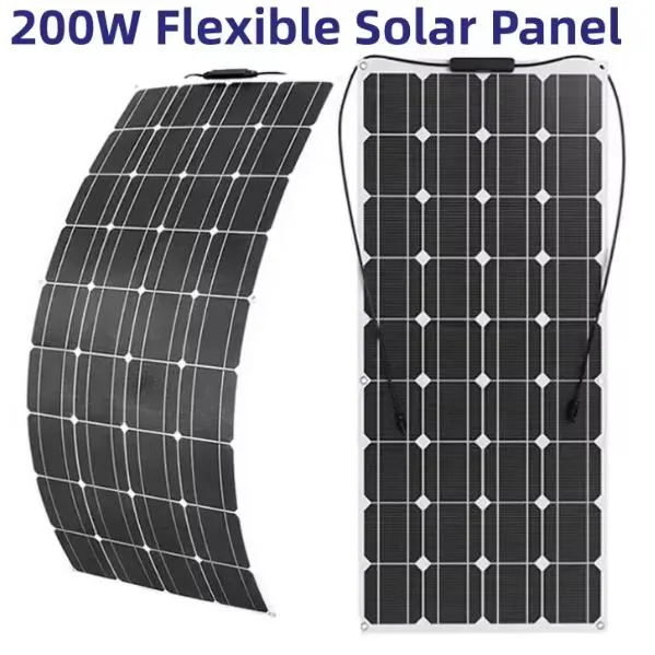 Wholesale Price Custom 10W 30W Mini Flexible Solar Panel Small Camping Monocrystalline Portable Solar Panels