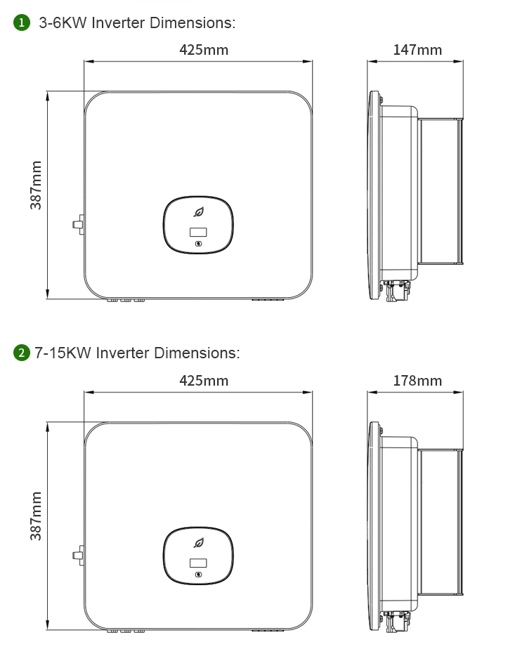 Growatt Hybrid Inverter Mod 3-15ktl3-X Xh 2MPPT 3000W 3kw 4kw 5kw 8kw 10kw 12kw Inverters 3 Phase Inverter on Grid MPPT Solar Stock