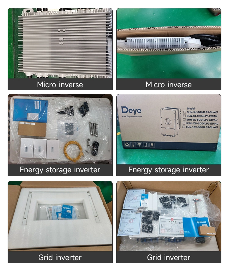 Deye Sun600g3-Us-220/EU-230 Single Phase 2 MPPT 600W 800W 1000W Microinverter with 10years Guarantee