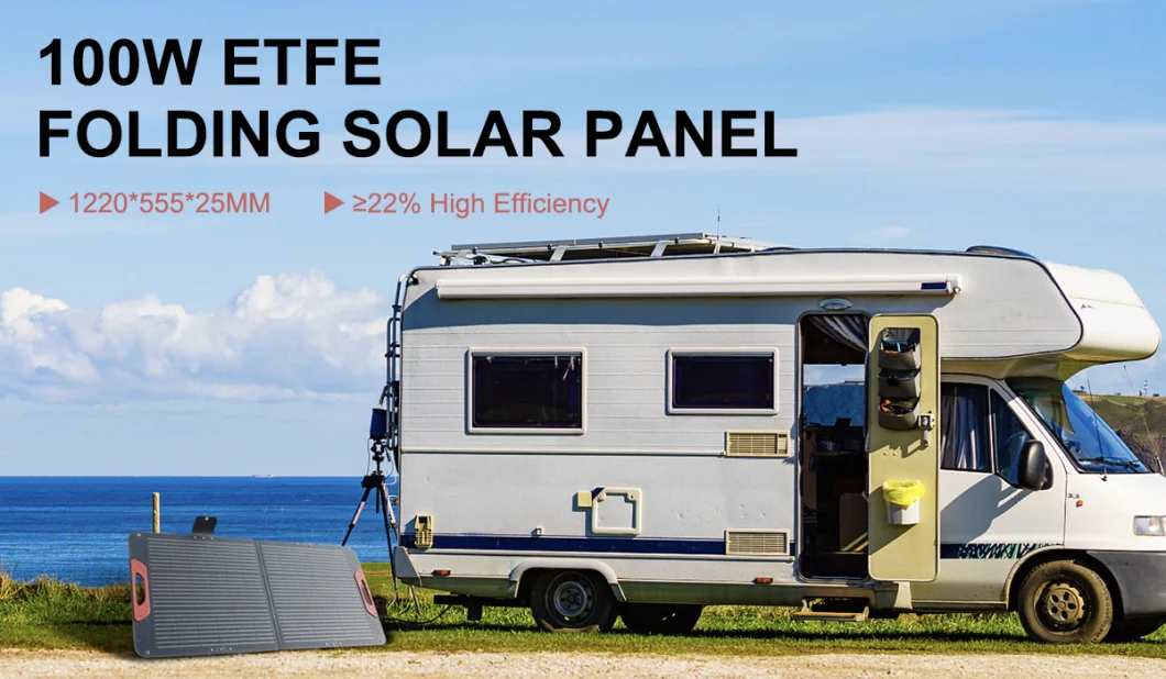 Panelroof Hotsale Lightweight 100W Foldable Portable Solar Panel for Outdoor Camping