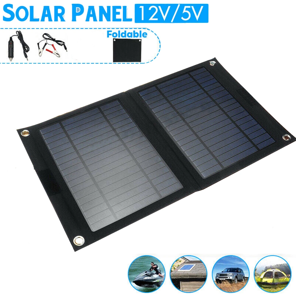 Hot 20W Car Battery Charger Mobile Charger Portable Foldable Flexible Solar Panel Bag