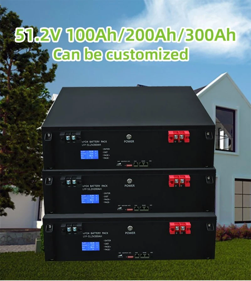 Over 6000 Cycles LiFePO4 Battery 48V 200ah Lithium Ion Solar Power Storage Battery for Solar Panels