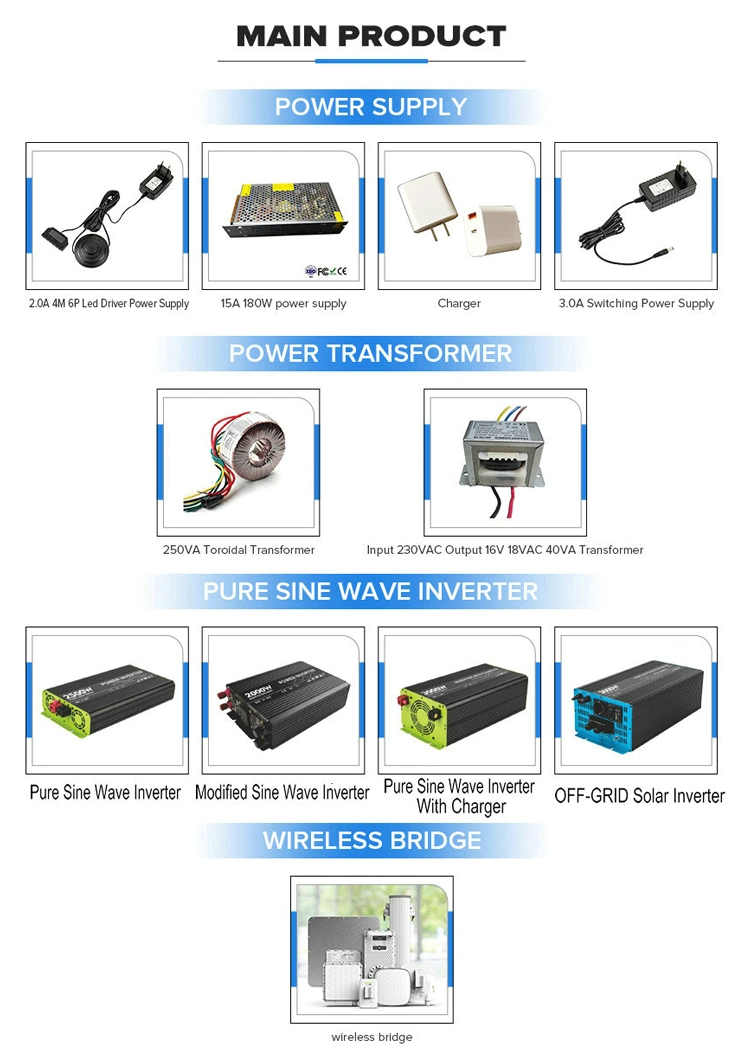 DC 12V 24V 48V to AC 110V 220V 230V 3000W Power Inverter Pure Sine Wave