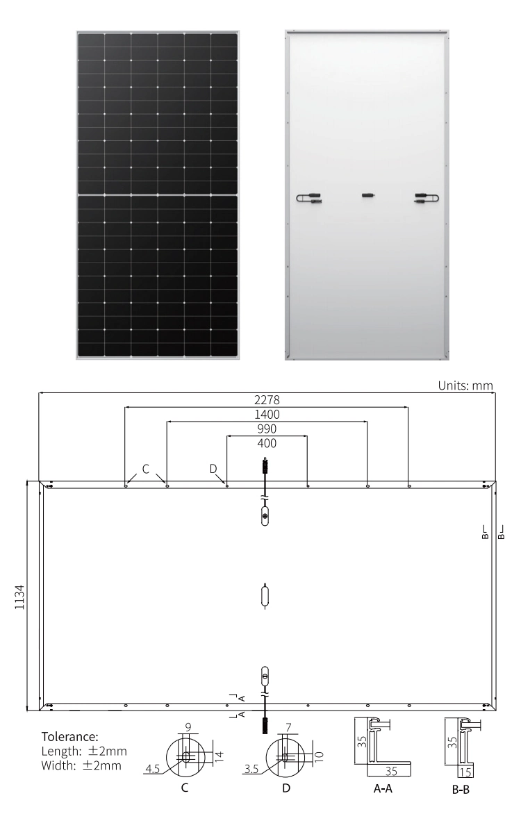 Half Cell 550 560 570 580W Longi Poly PV Fold Flexible Black Monocrystalline Polycrystalline Photovoltaic Module Mono Solar Sun Energy Power Panel