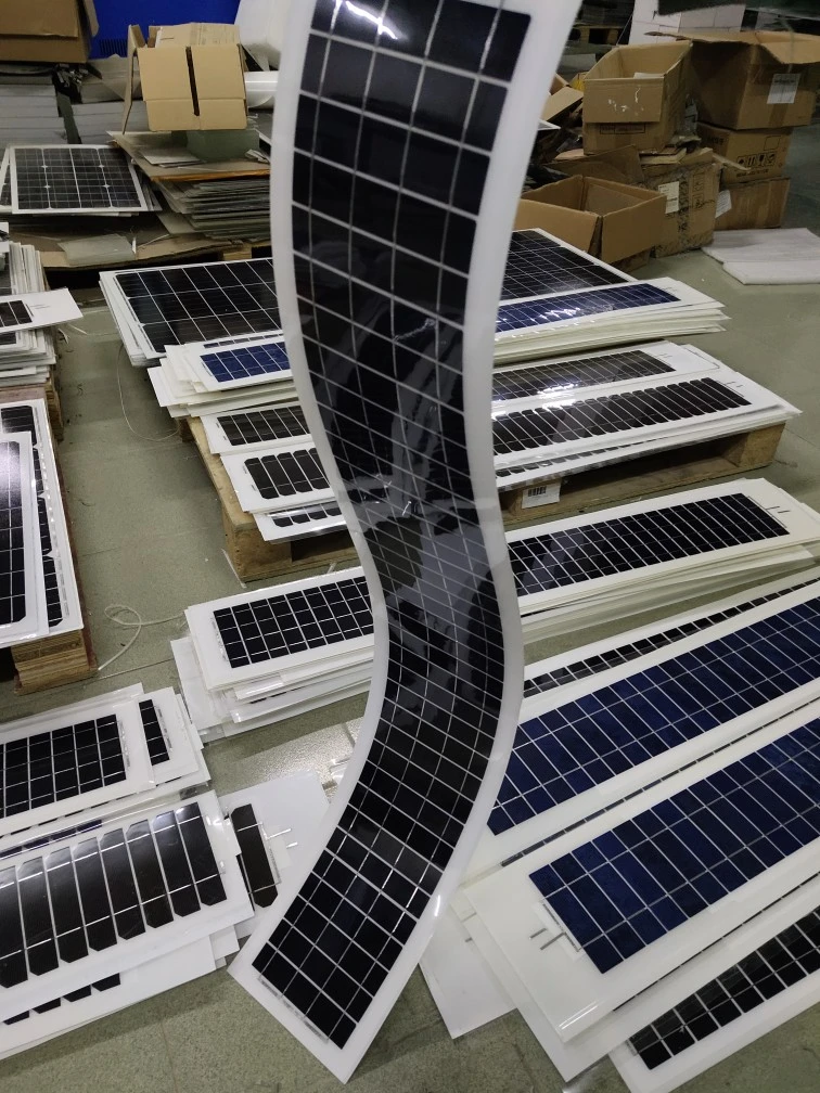 Light Weight Easy Carry 5W 10W 20W 30W 40W 50W 60W 70W 75W Customized Mono Semi Flexible Solar Panels PV Cell for Solar System