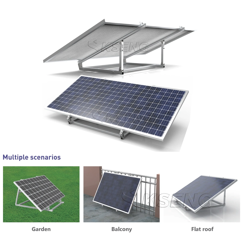 EU Stock Home Application Adjustable PV Aluminum Balcony Solar Panel Mounting Brackets