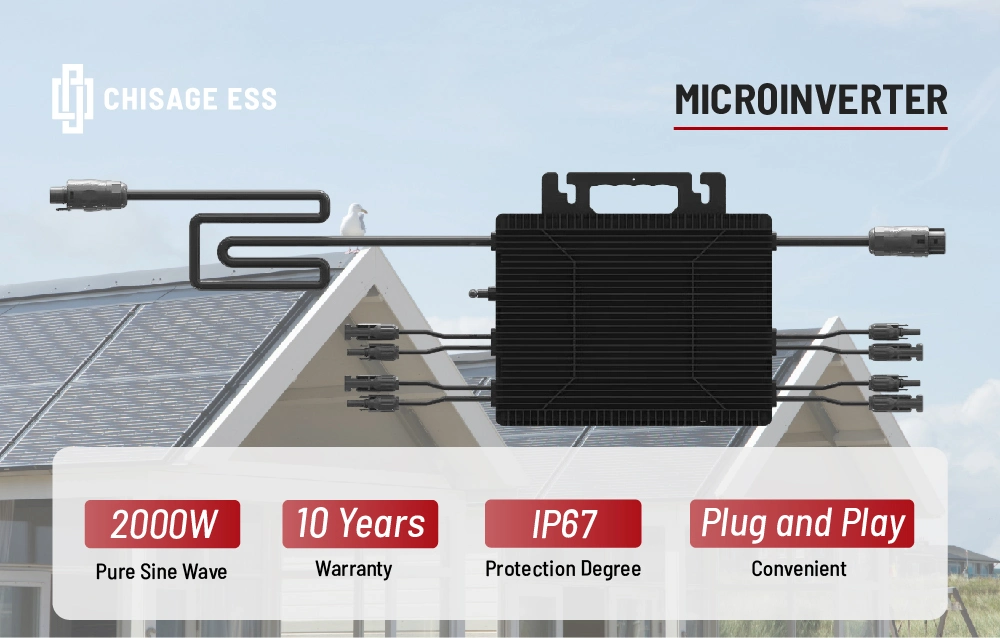 Smart PV Hub Balcony System Micro Inverter 800W 2000W Germany VDE Solar Power Microinverter