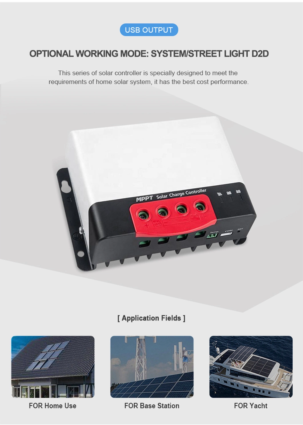 Solarthon Mini PWM Auto Solar Boost Panel Battery Charge Charger Controller 20A 30A 50A Solar Panel Controller