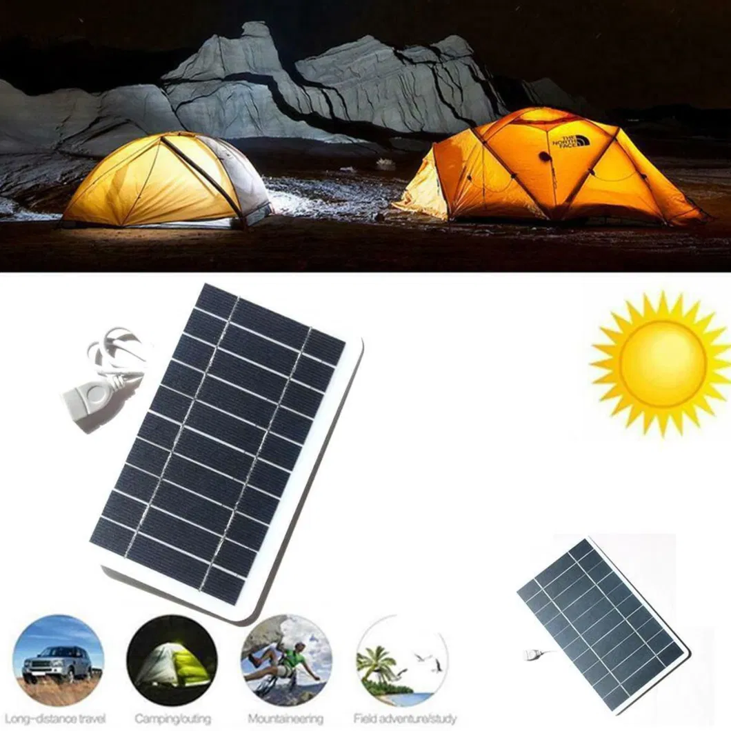 Mini Monocrystalline Customized Small Size 1W 2W 3W 5W 6W to 10W Solar Panel with USB Mobile Phone Mobile Power