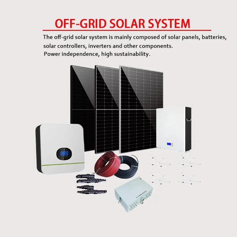 New Design High Capacity Battery Solar Power Panel for Home Metal PC Portable 40W 50W off Grid Solar Energy System