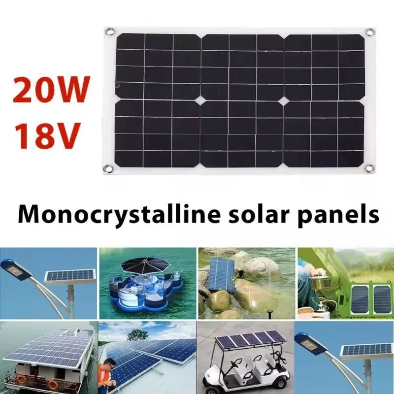 Wholesale Flexible Waterproof Portable 20W Mono Cell Solar Panel