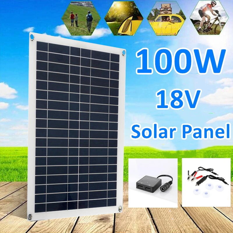 Wholesale Portable Photovoltaic Panel 100W 20W Flexible Foldable Solar Panels