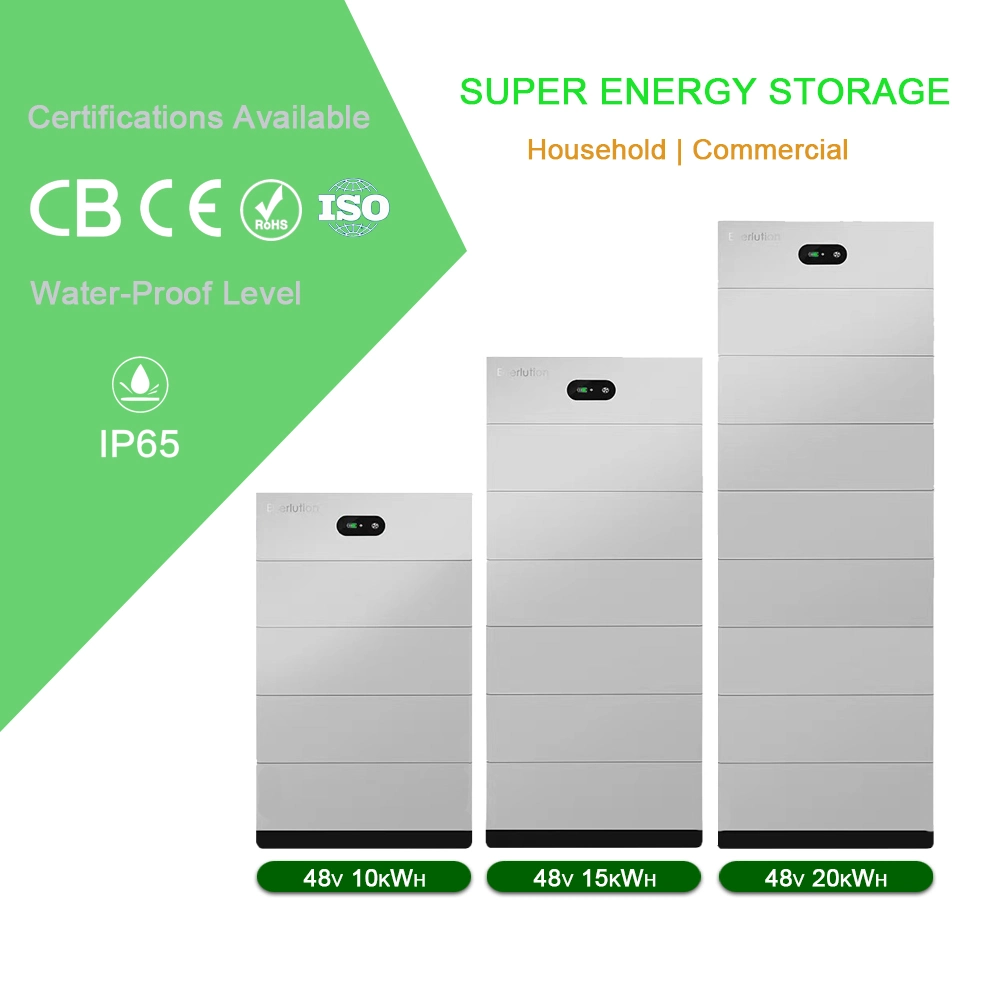 Ground High Voltage 48V to 500V 2.5kWh to 200kWh Lithium Battery Pack for solar panel power storage system IP65 For Growatt etc. Inverters